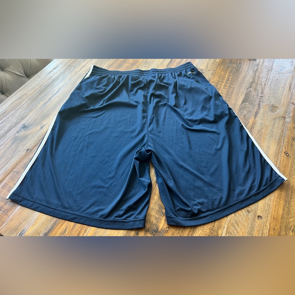 Adidas Men's Athletic Shorts with White Stripes (various colors available) - Picture 2 of 4